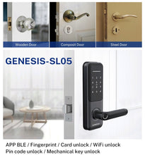 Load image into Gallery viewer, [FREE Installation] GENESIS Titus™ Mini SL05 Smart Lever Lock
