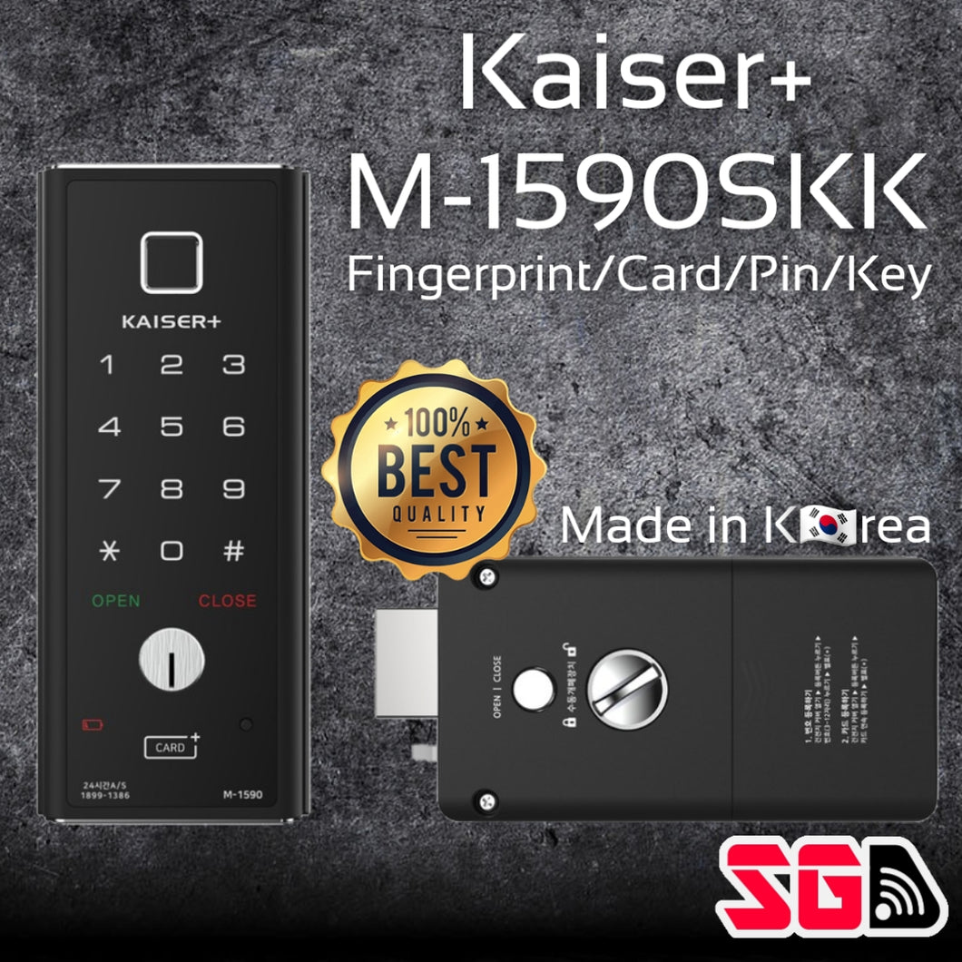 [FREE Installation] Kaiser+ M-1590SKK Smart Rim Lock