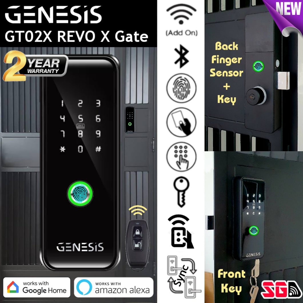 [FREE Installation] GT02X Dual Fingerprint Gate Lock - Upgraded❗️
